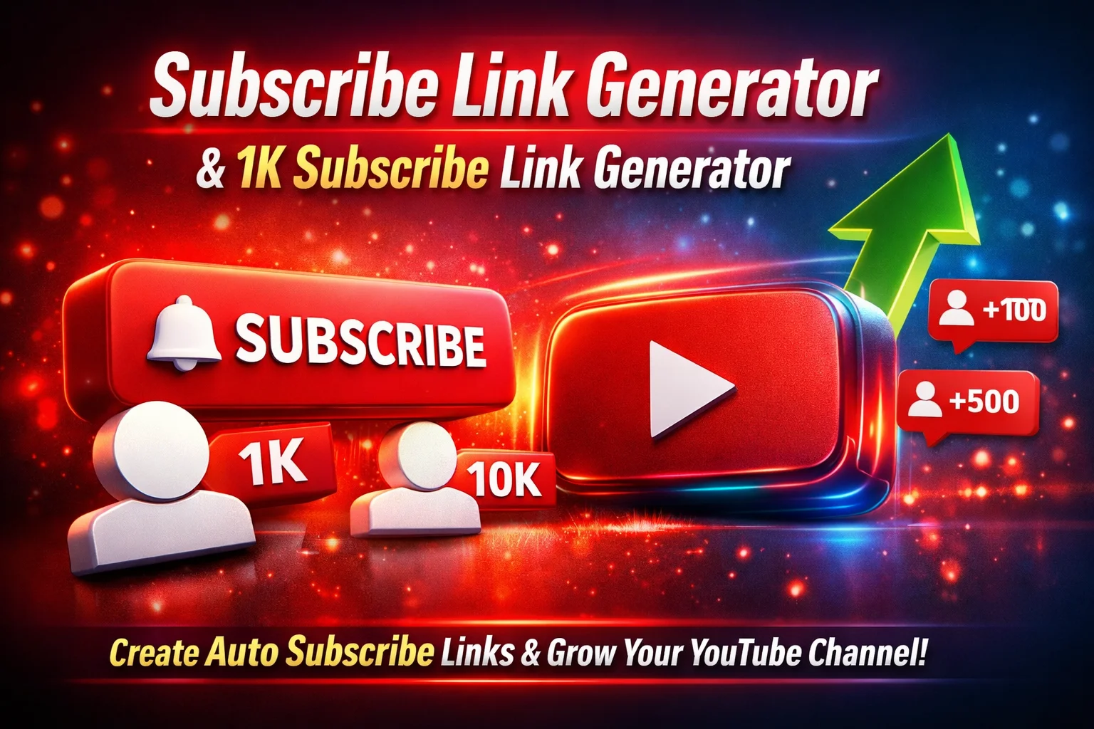 YouTube Subscribe Link Generator - Create direct subscription links to grow your YouTube channel easily