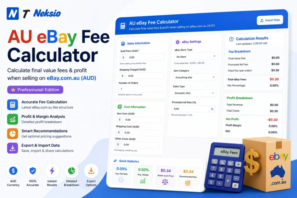 au ebay fee calculator