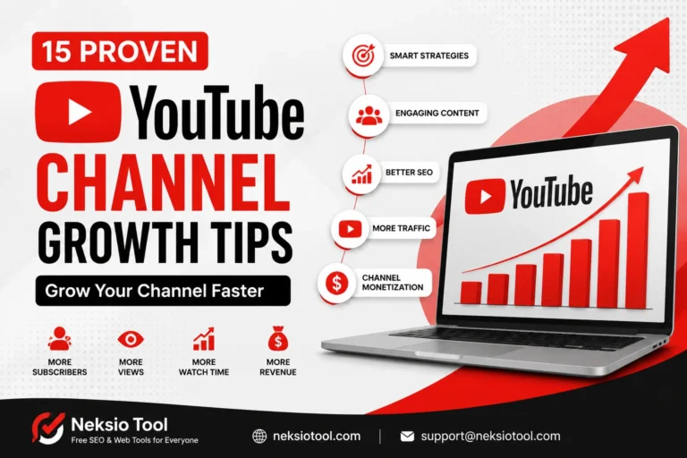 YouTube Channel Growth Tips – 15 Proven Ways to Grow Your Channel Faster