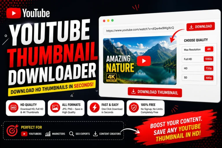 YouTube Thumbnail Downloader – Download HD YouTube Thumbnails Free