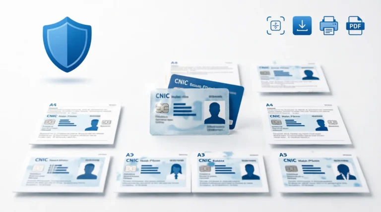 CNIC Photocopy Online – Create A4 CNIC & Driving License Copies Free