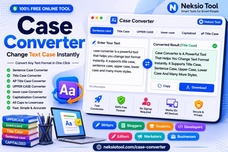 Case Converter – Convert Uppercase, Lowercase & Title Case Online