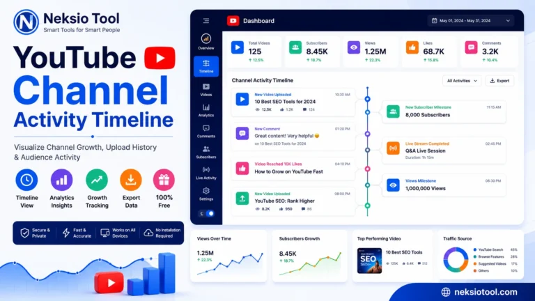 Channel Activity Timeline  Ultimate YouTube Analysis Tool