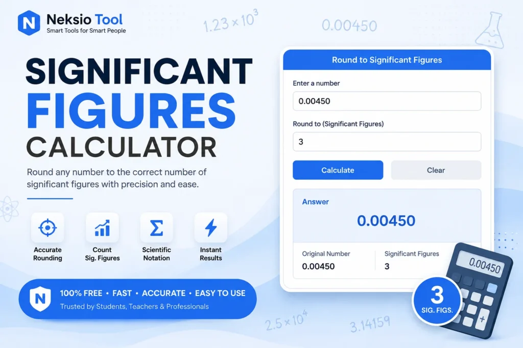 significant figures calculator