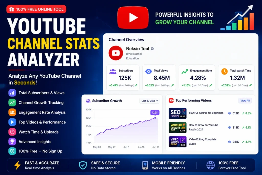 youtube channel stats analyzer