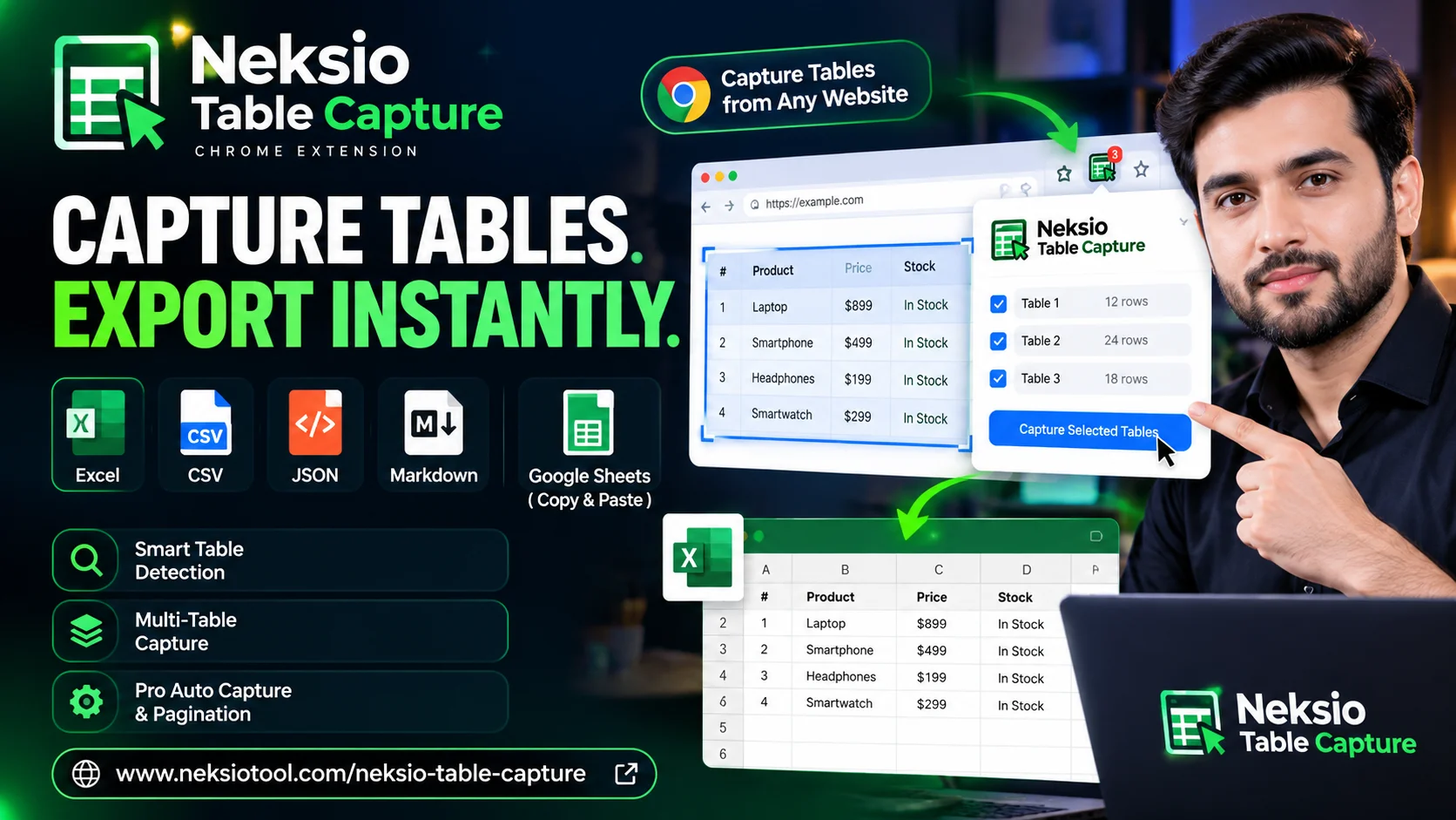 Neksio Table Capture  Free vs Pro Features Guide